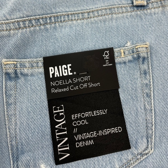 NWT Paige Noella Cut Off Shorts - Picture 7 of 11